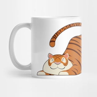 Tiger at Yoga Stretching Exercises Mug